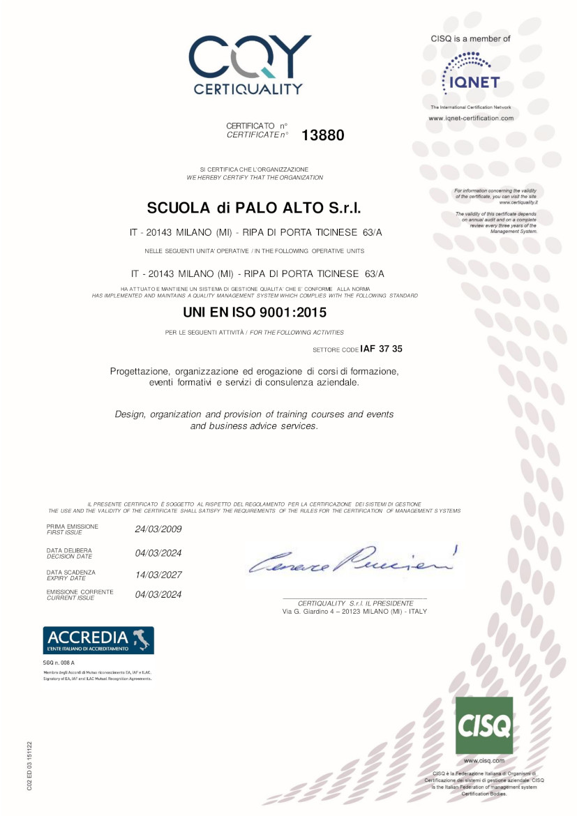 Certificazione e Qualità